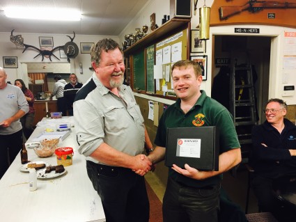 2016 Barnard Precision Action Raffle Winner Ewan Cormack 2